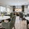 dining hall with kitchen